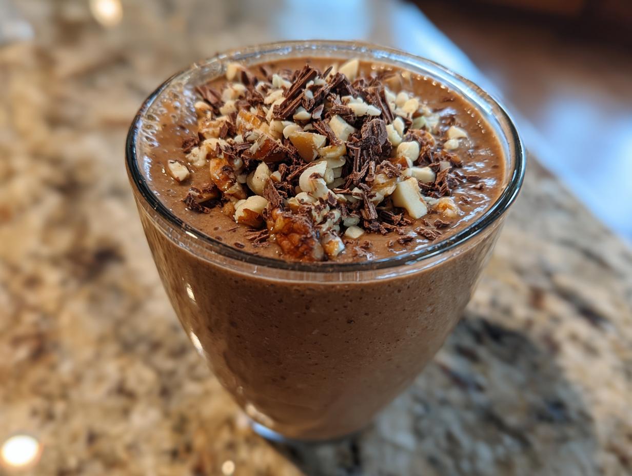 Bananen-Split-Smoothie: 5 Min Genuss mit Schoko