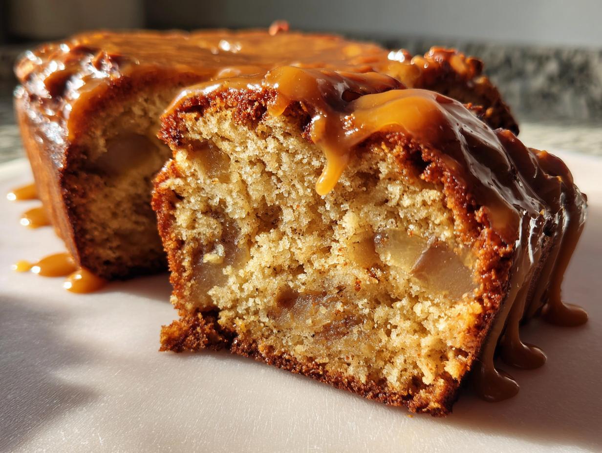 Himmlischer Birnen-Mandel-Kuchen mit Karamell