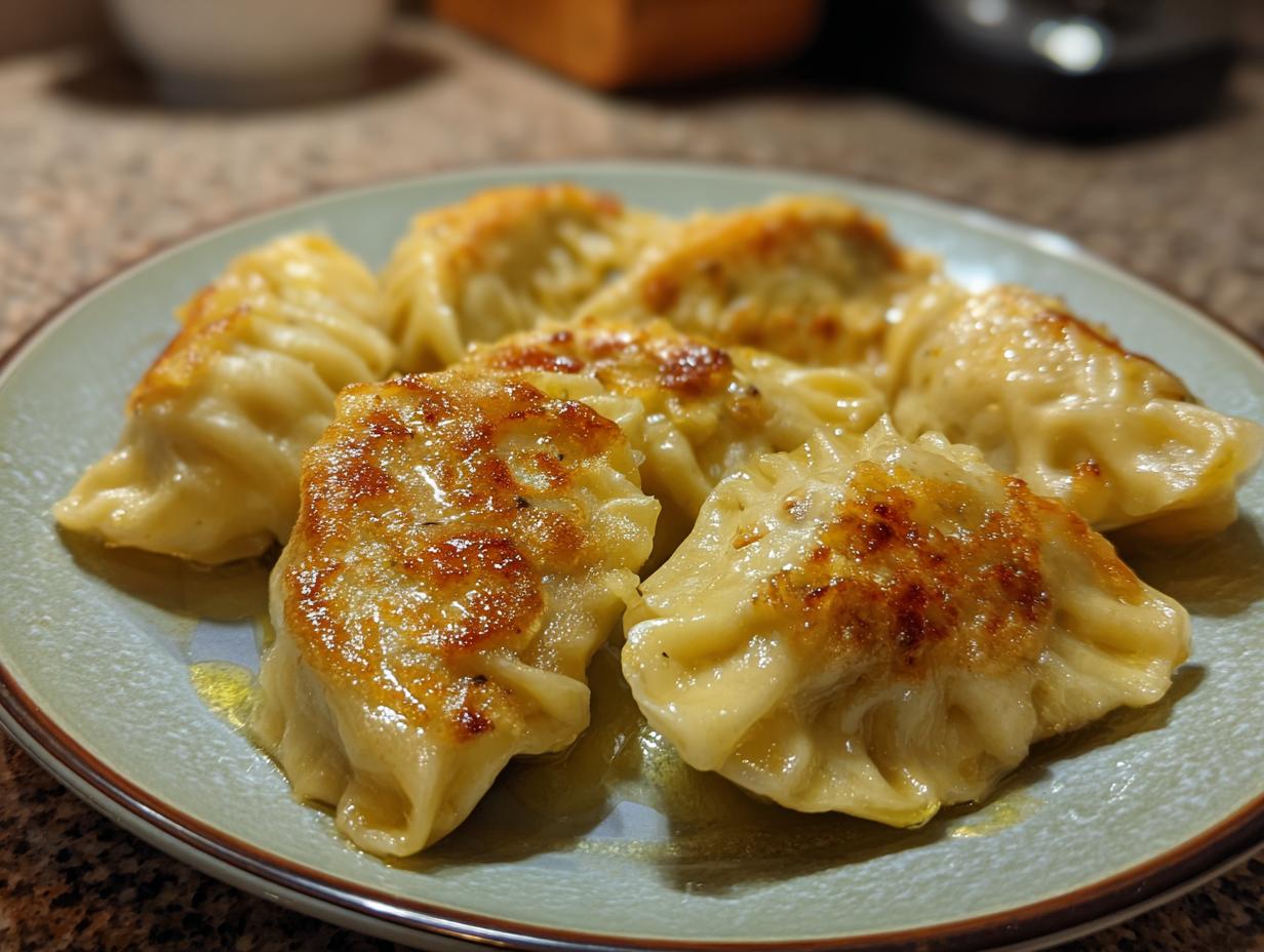 Omas beste Piroggen mit Pilz- oder Quarkfüllung