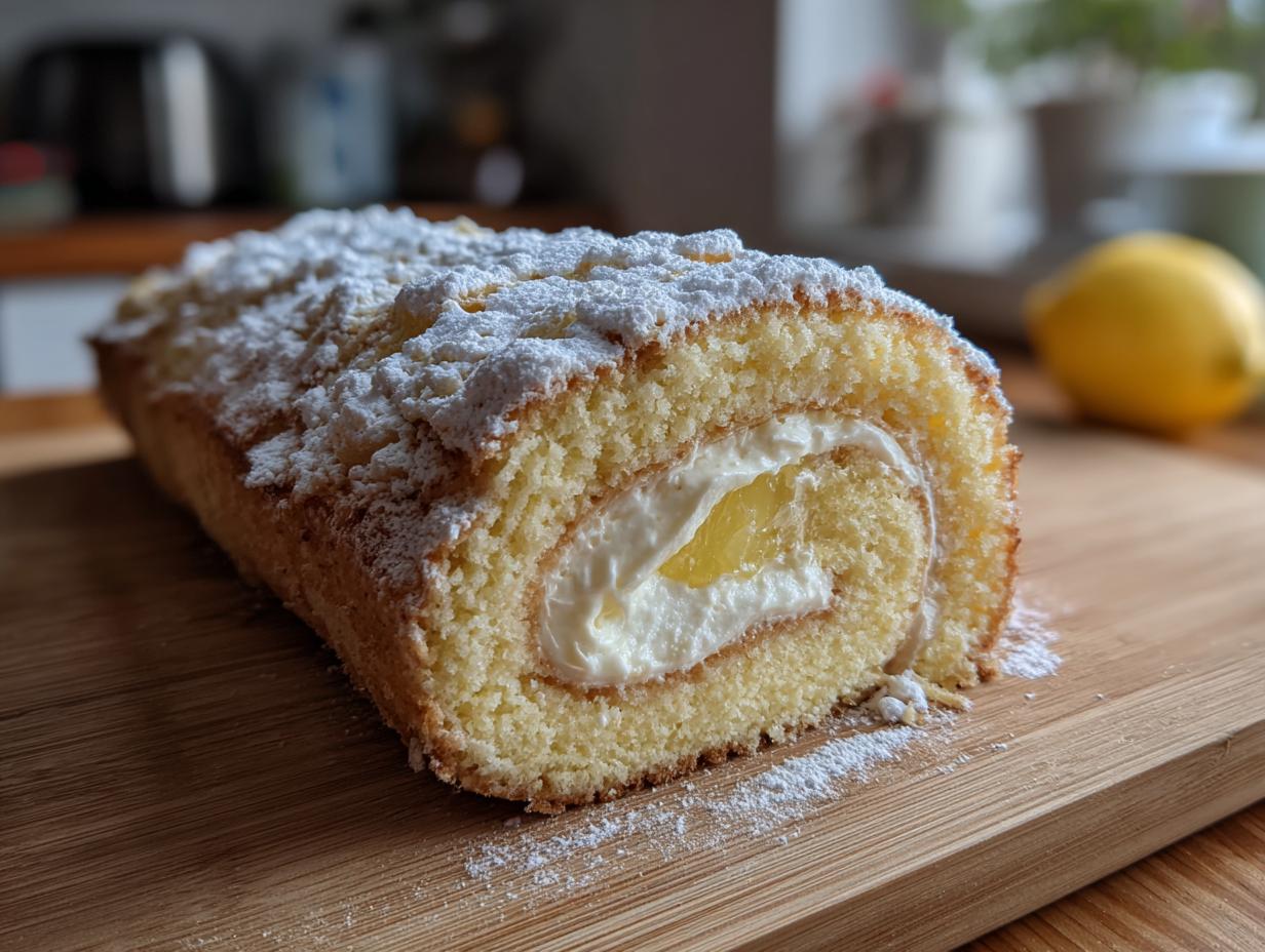 Blitzschnelle Zitronen-Biskuitrolle: 1 Stunde Traum