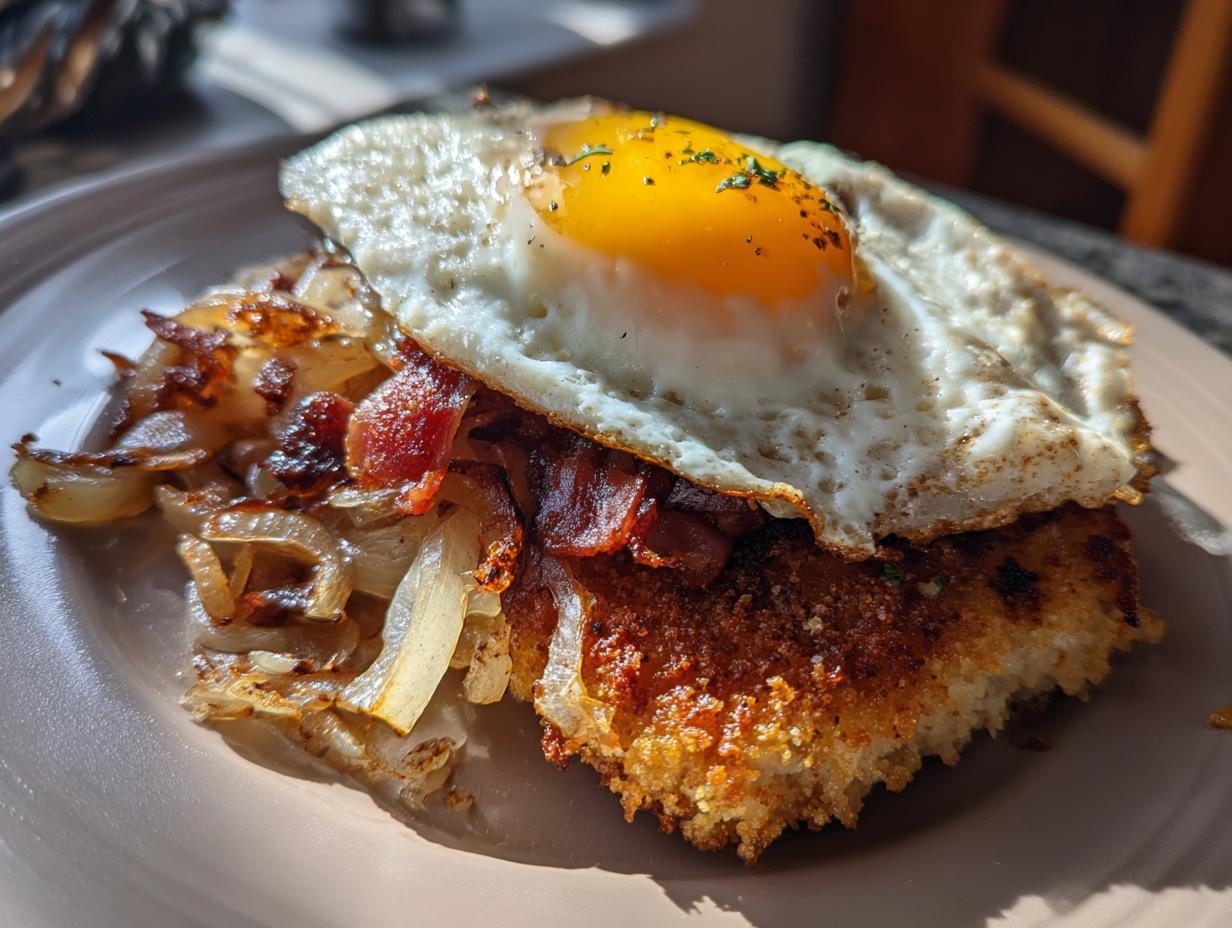 Bauern-Schnitzel: Deftig, schnell, 4 Portionen