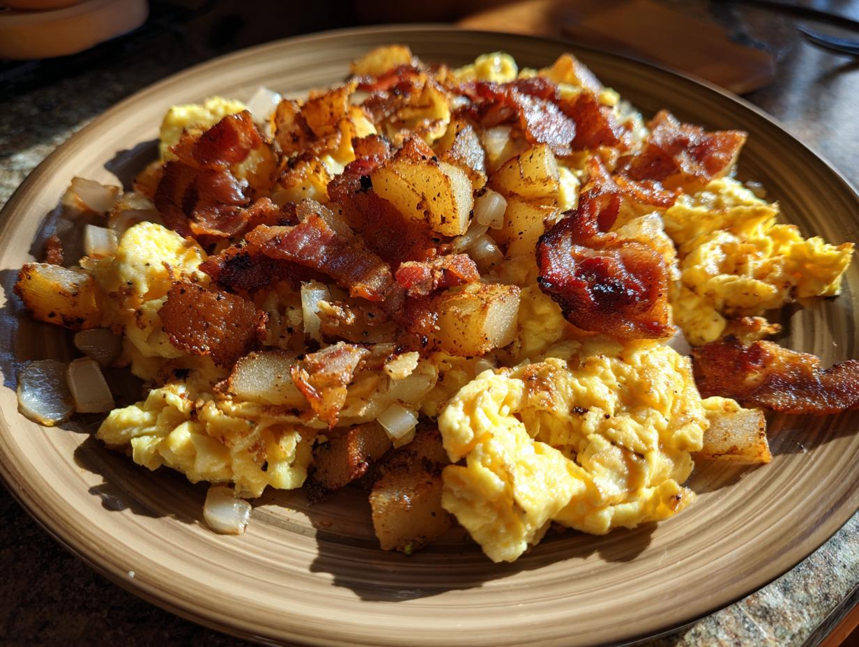 Bauernfrühstück mit Speck: 5 Sterne Glück