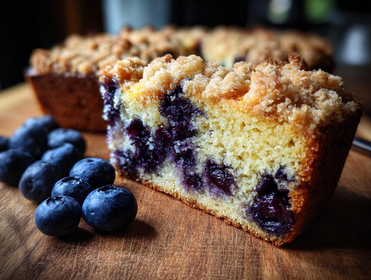 Saftiger Blueberry Muffin Crumble Cake: 1 Meisterwerk