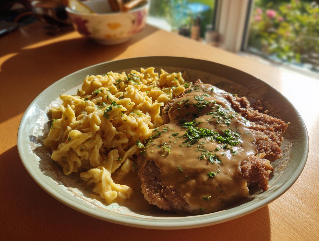 Rahmschnitzel mit Spätzle: 4x Genuss pur
