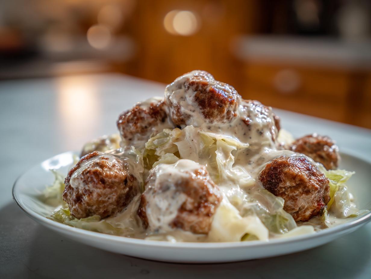 Rahmwirsing mit Frikadellen: 1 Trick für Glück