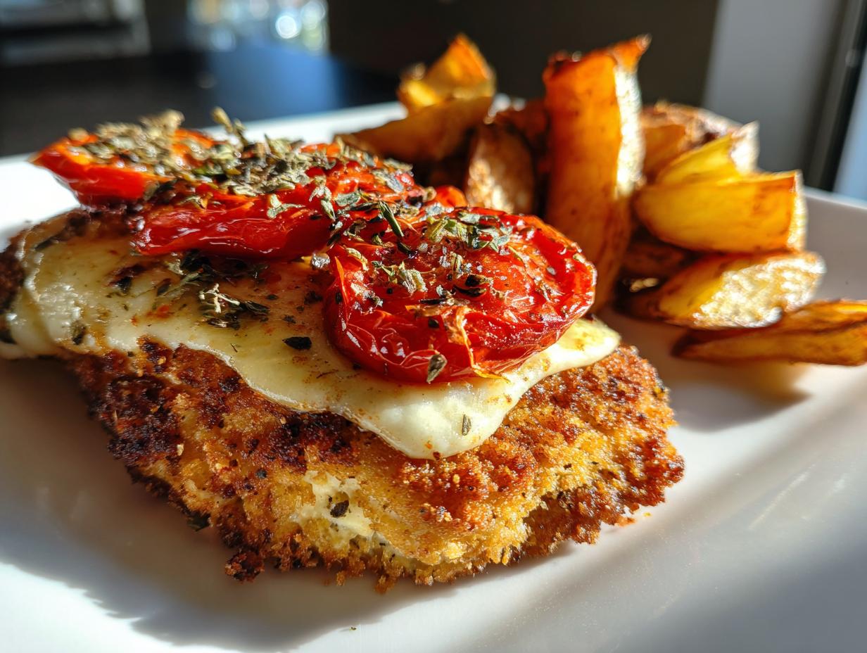 Wunderbares Tomaten-Mozzarella-Schnitzel: 4 Portionen