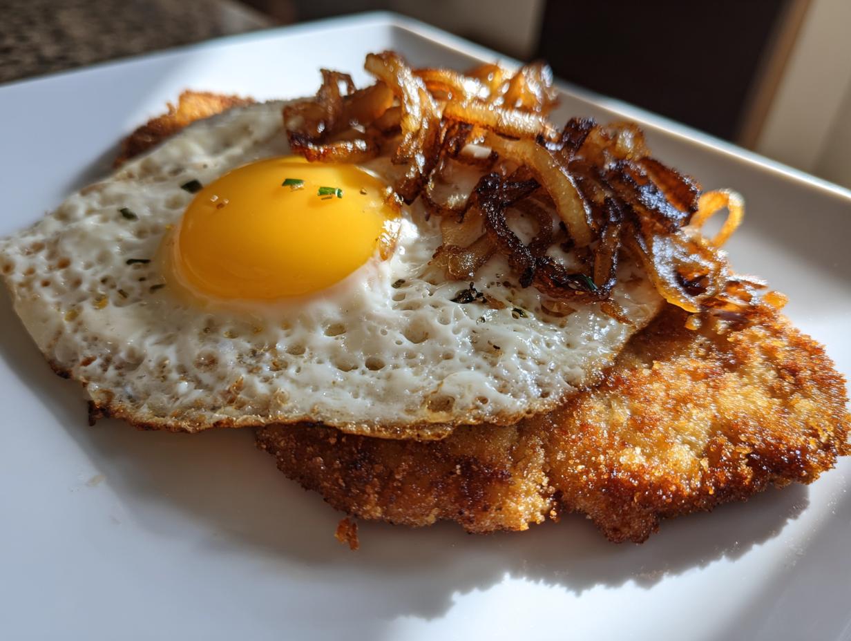 Bauern-Schnitzel mit Spiegelei: 35 Min Glück