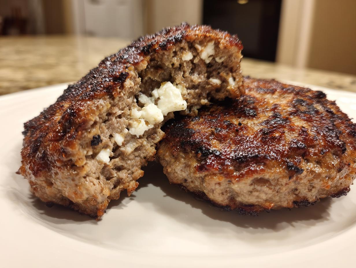 Top Bifteki mit Feta-Füllung 8 Min