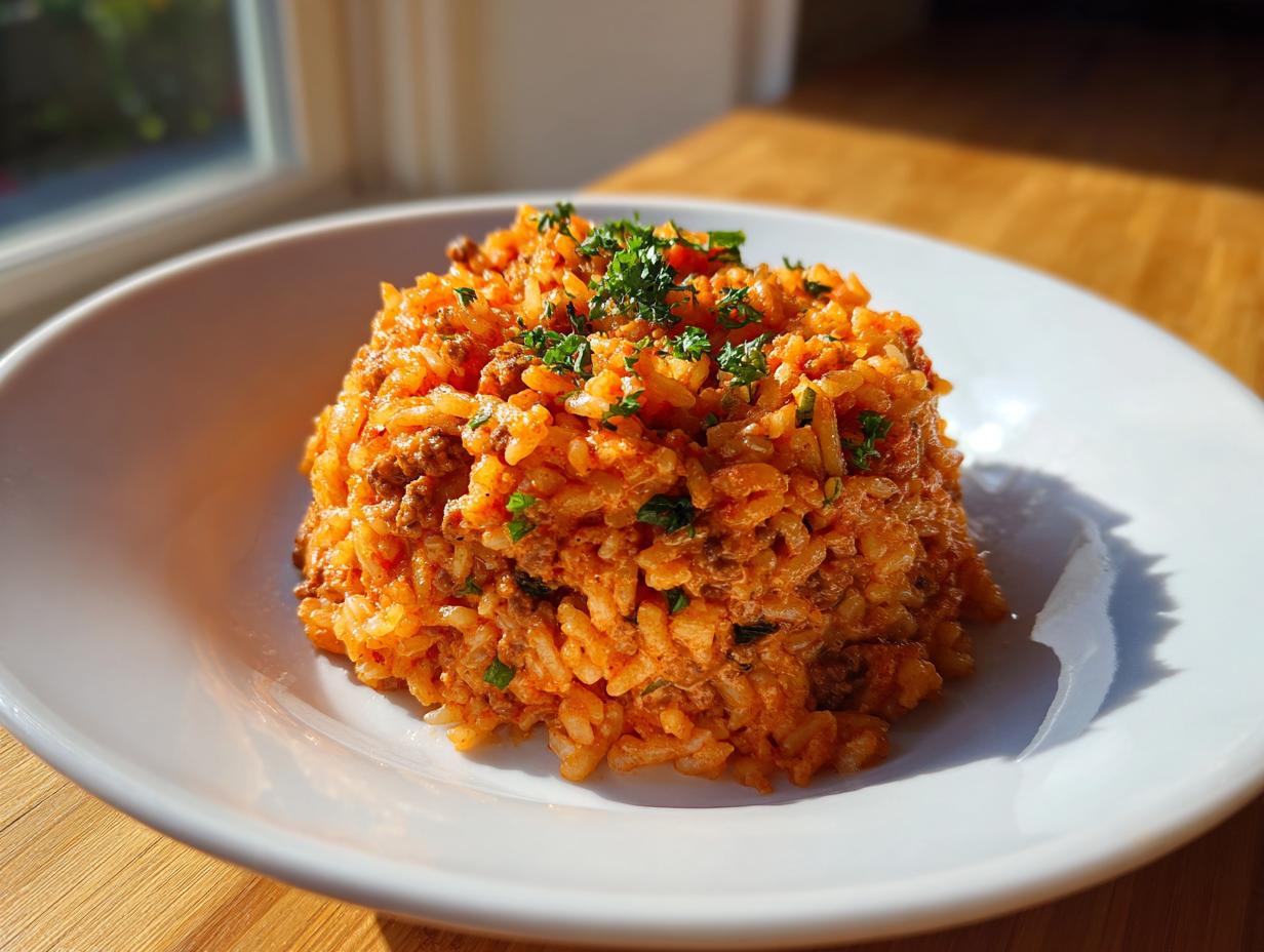 Cremige Tomaten-Hack-Reispfanne: 35 Min. toll