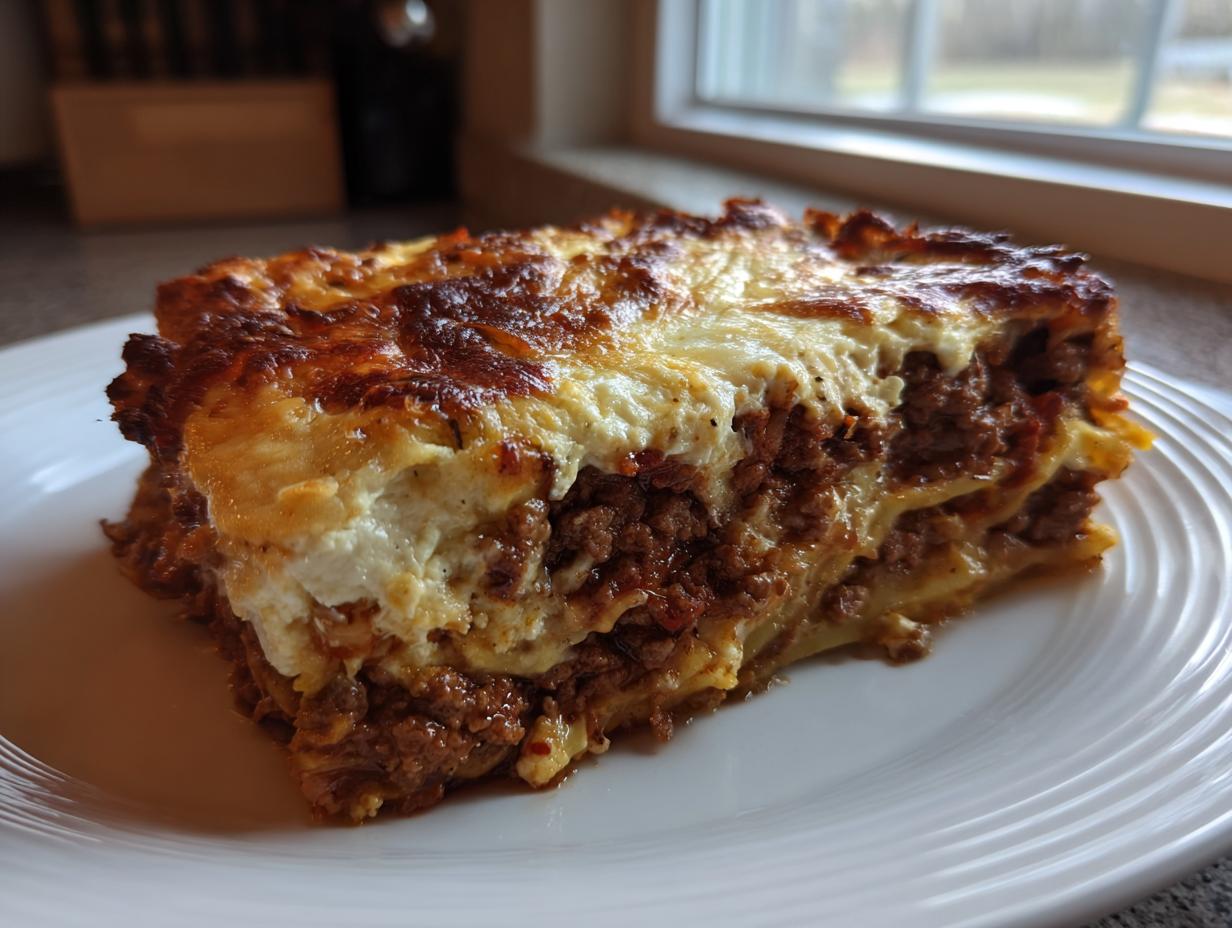 Griechischer Nudelauflauf: 35 Min. Kochzeit