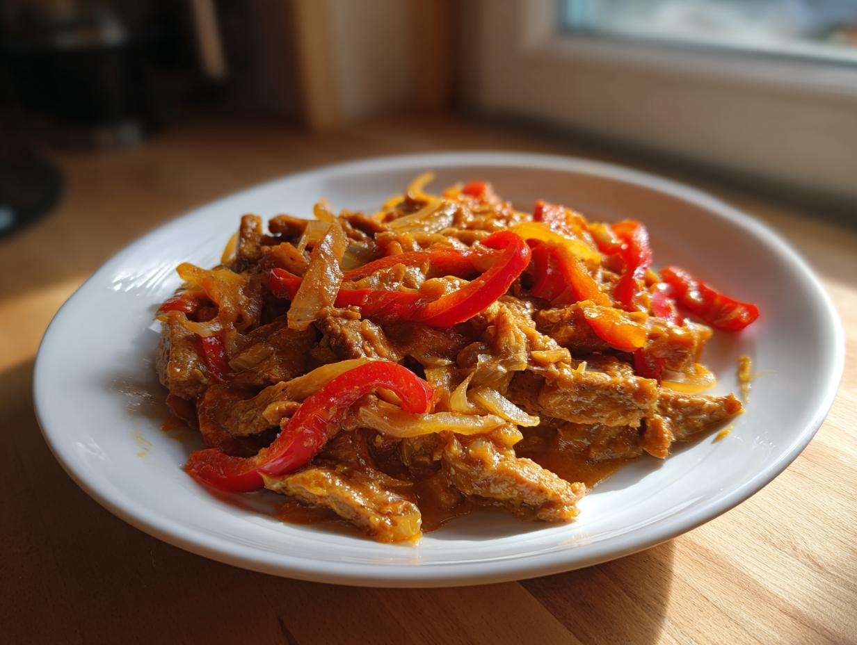 Gyros-Pfanne mit Metaxasauce: 35 Min. Genuss