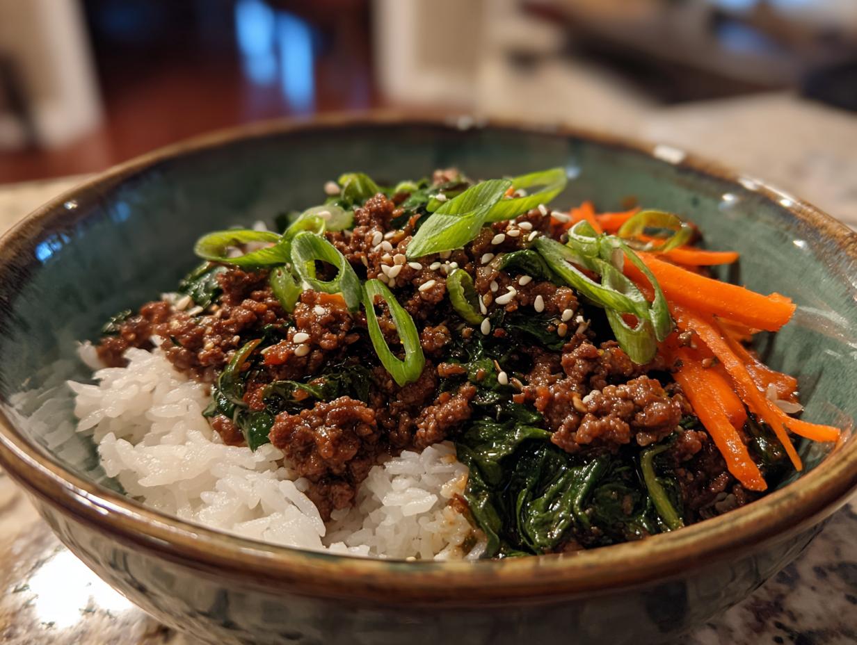 Korean Beef Bowl mit Rinderhack: 25 Min. Gericht