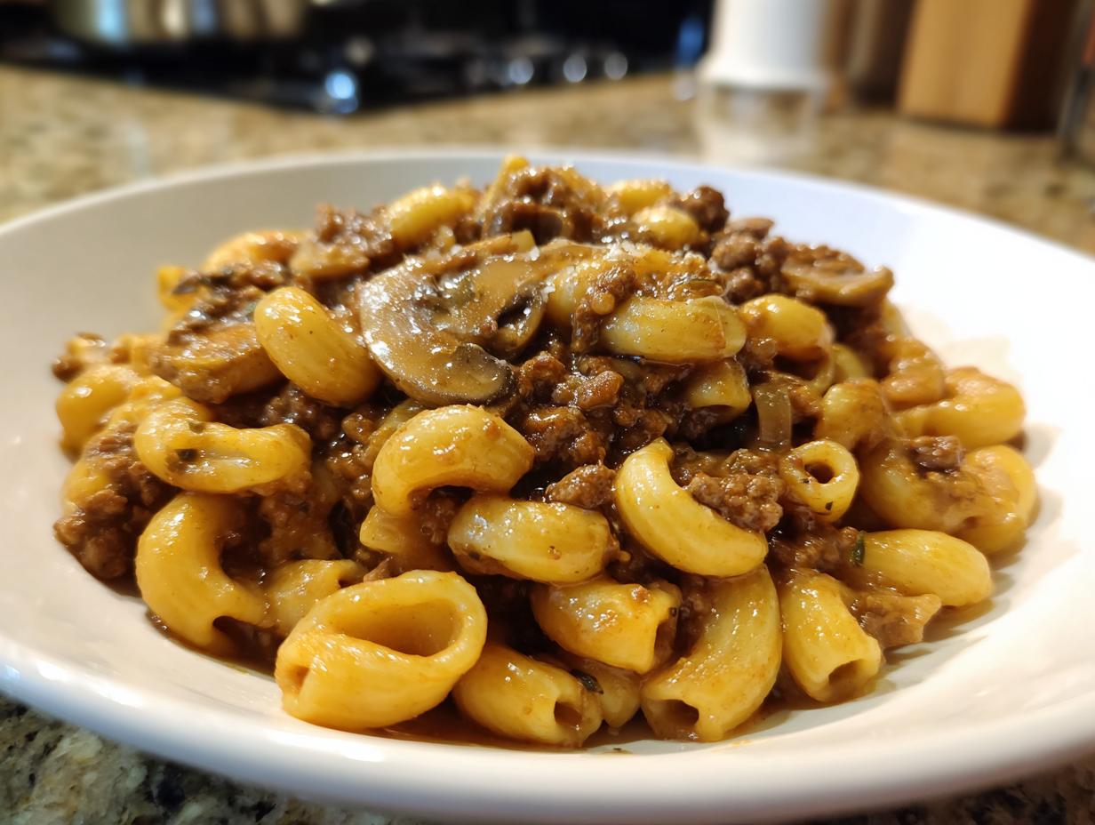 One-Pot Jäger-Hack-Pasta: 35 Min. deftig