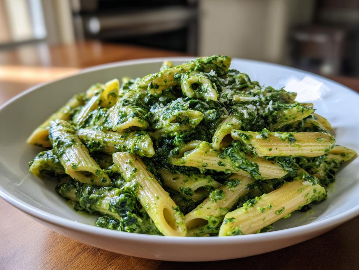 One-Pot Rahmspinat-Nudeln mit Knoblauch: 25 Min. fertig