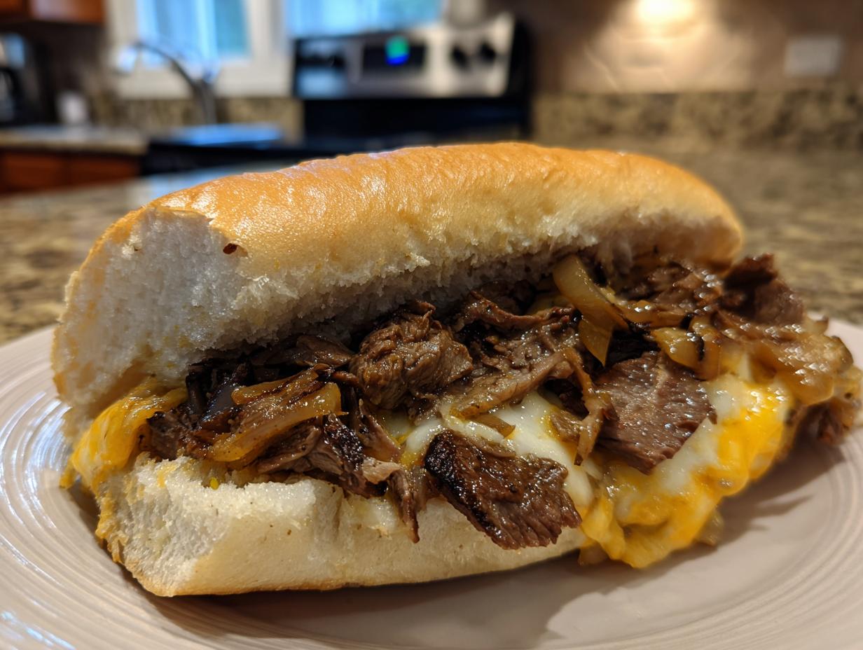 Bestes Philly Cheesesteak Sandwich in 30 Min