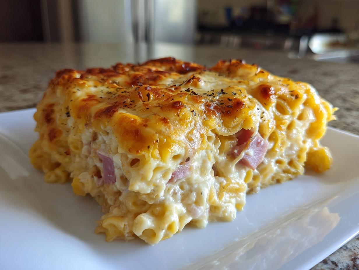 Sahniger Schinkennudel-Auflauf: 35 Min Traum