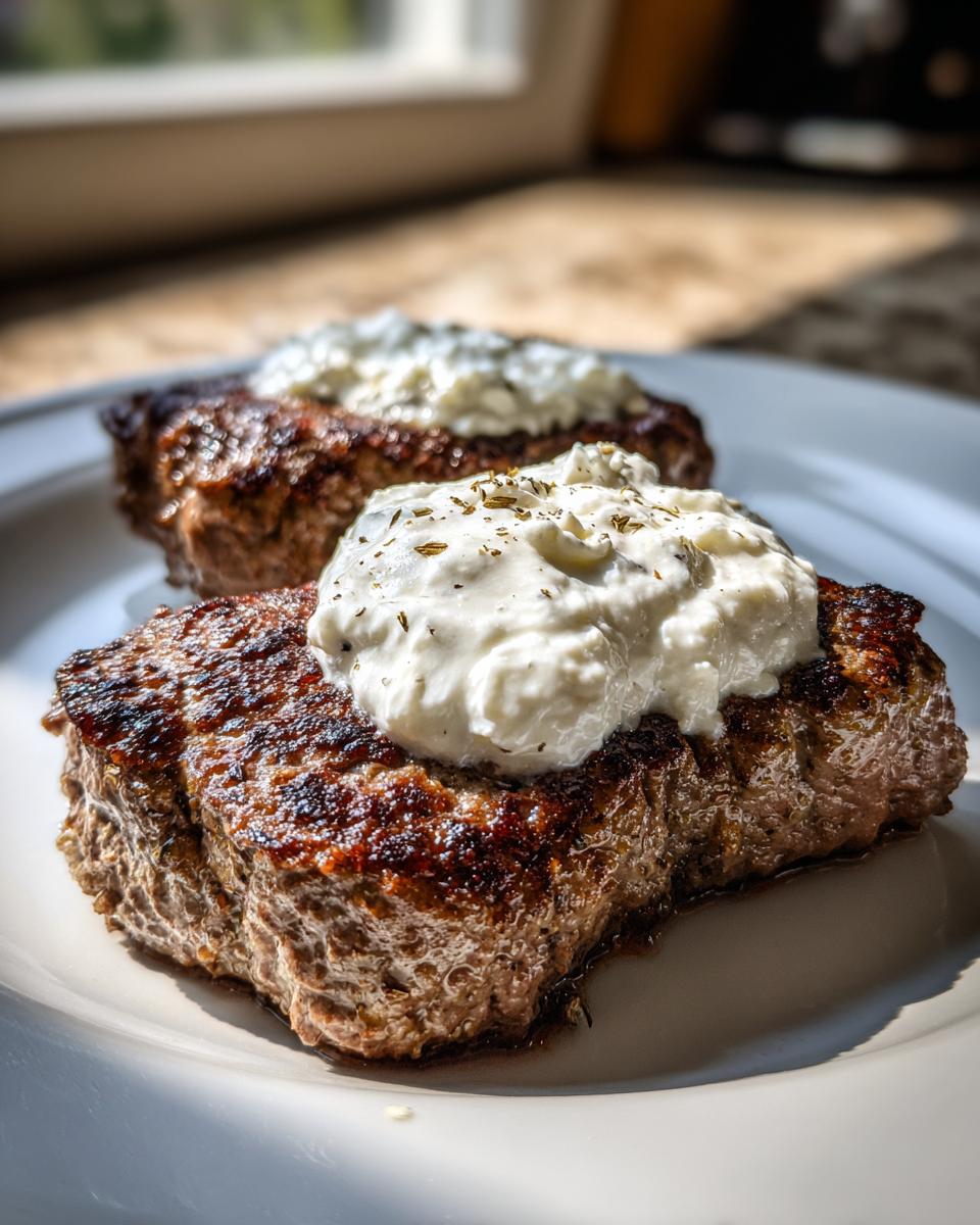 Bifteki-Steak mit Fetacreme - Other 2