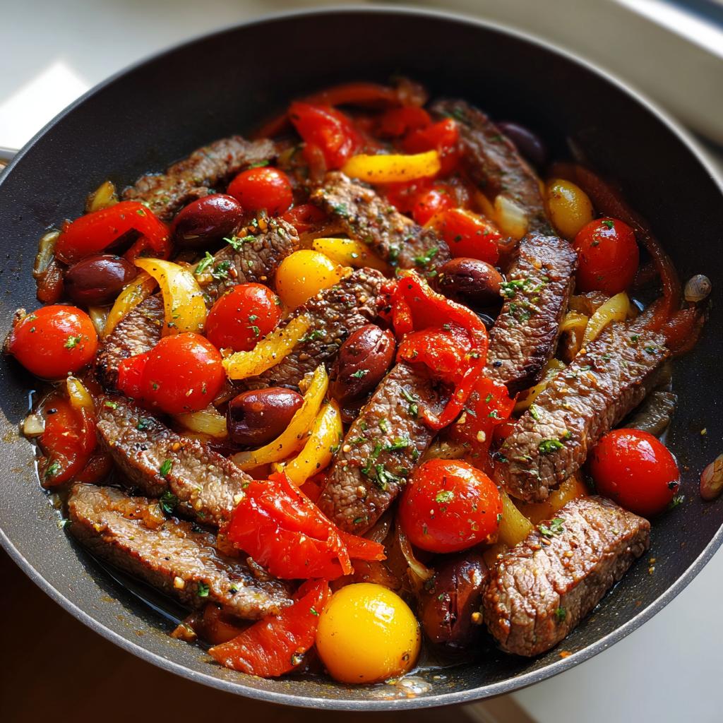 Mediterrane Steakpfanne - Tasty