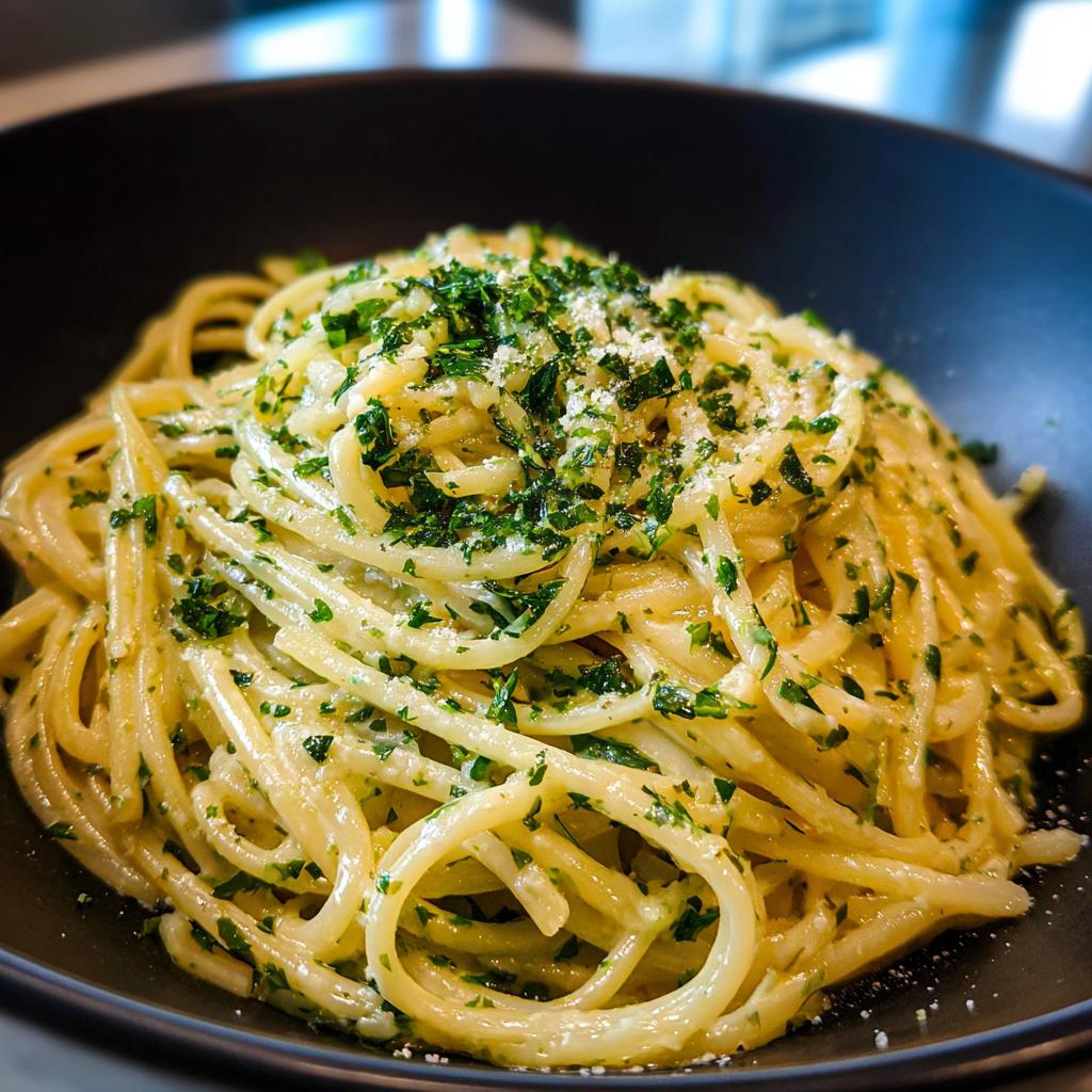 Pasta mit Sahne, Knoblauch und Kräutern - Tasty