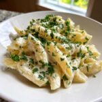 Penne in Knoblauch-Sahnesauce - Tasty