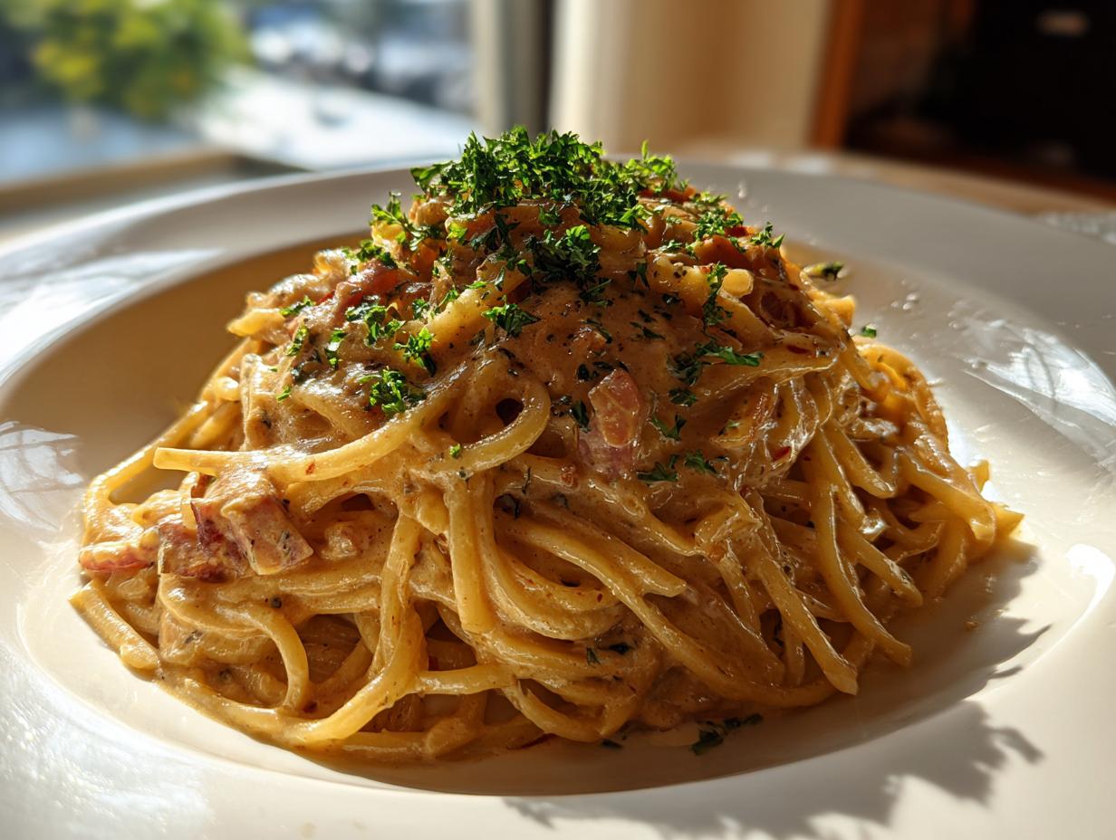 25 Min. Schinken-Sahne-Spaghetti selber machen
