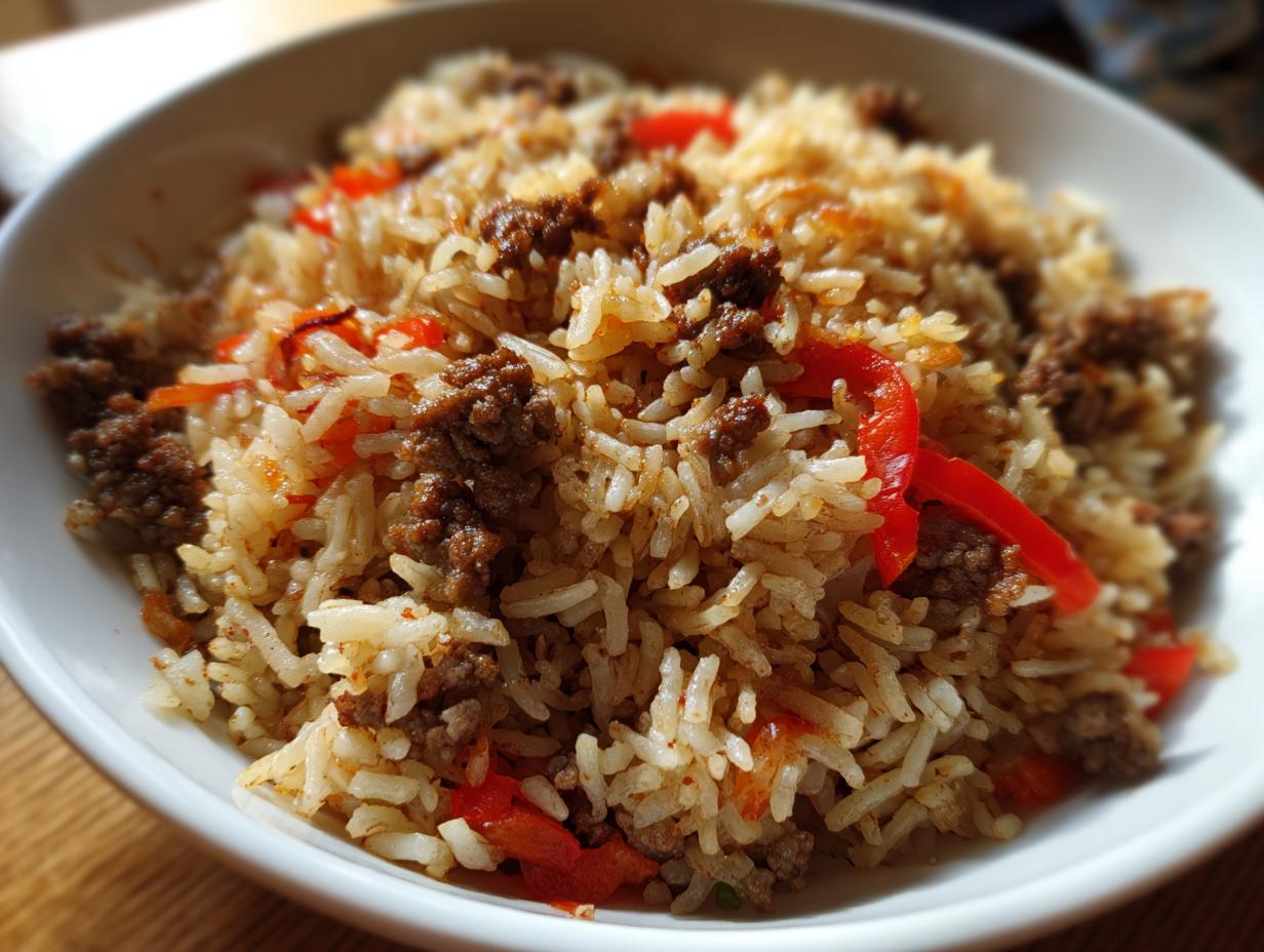 Djuvec-Reis mit Hackfleisch: Schnelles Rezept