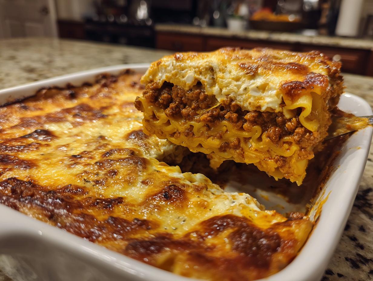 Griechischer Hackfleisch-Nudelauflauf: 1 Trick