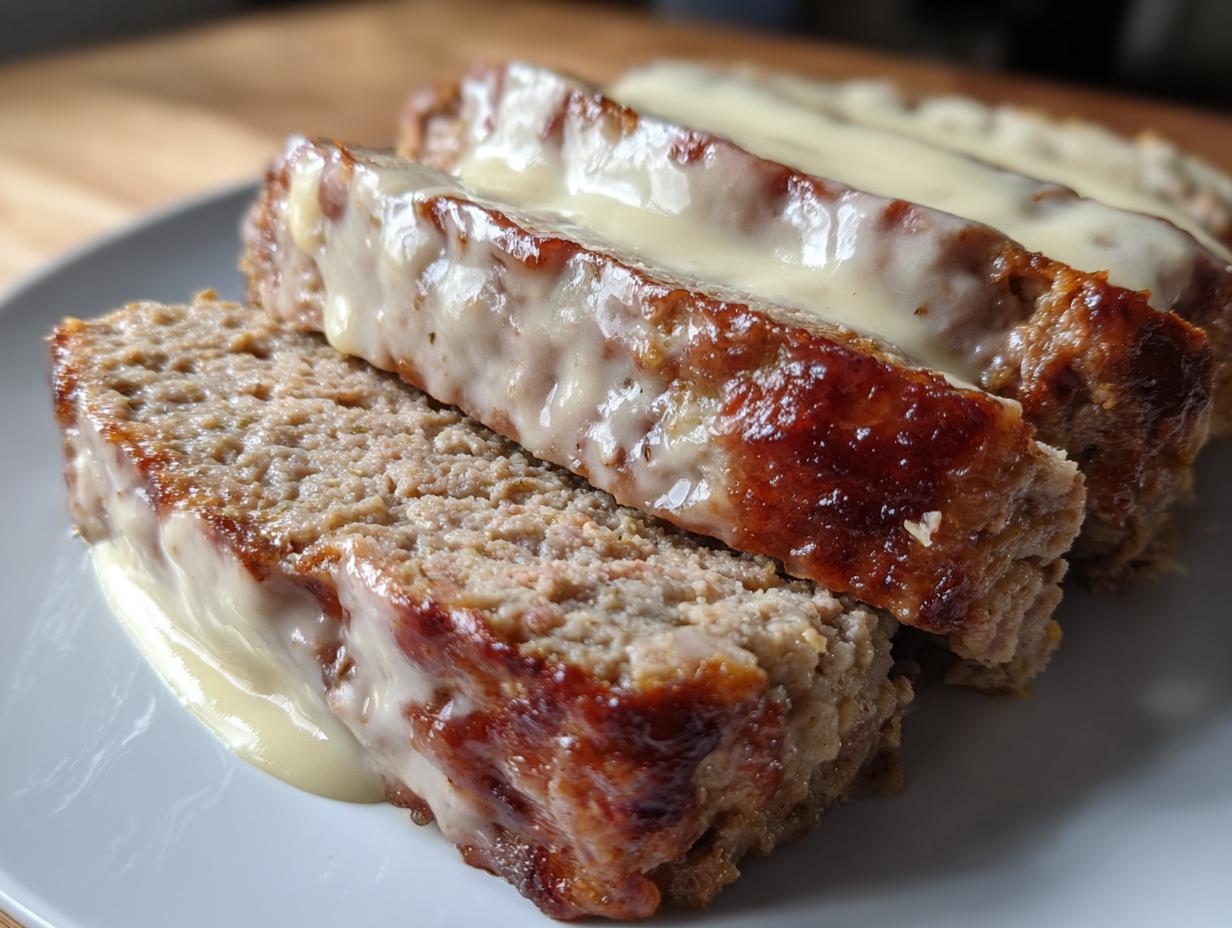 Klassischer Hackbraten in Rahmsauce: 15 Min