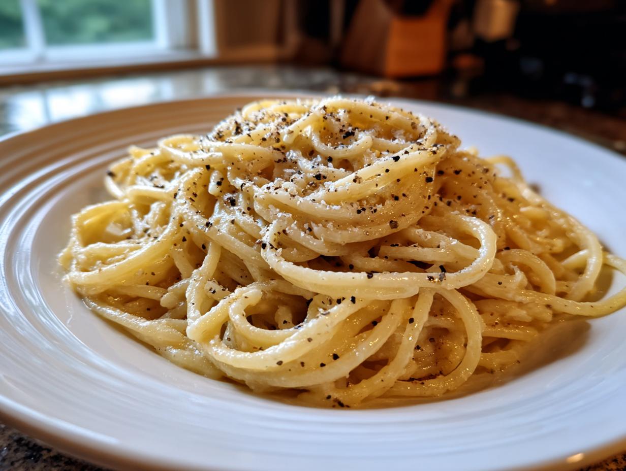 Nudeln mit Parmesan und Pfeffer: 25 Min