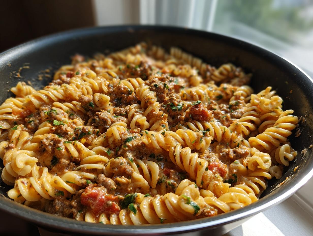 Nudelpfanne mit Hackfleisch 35 Min kochen