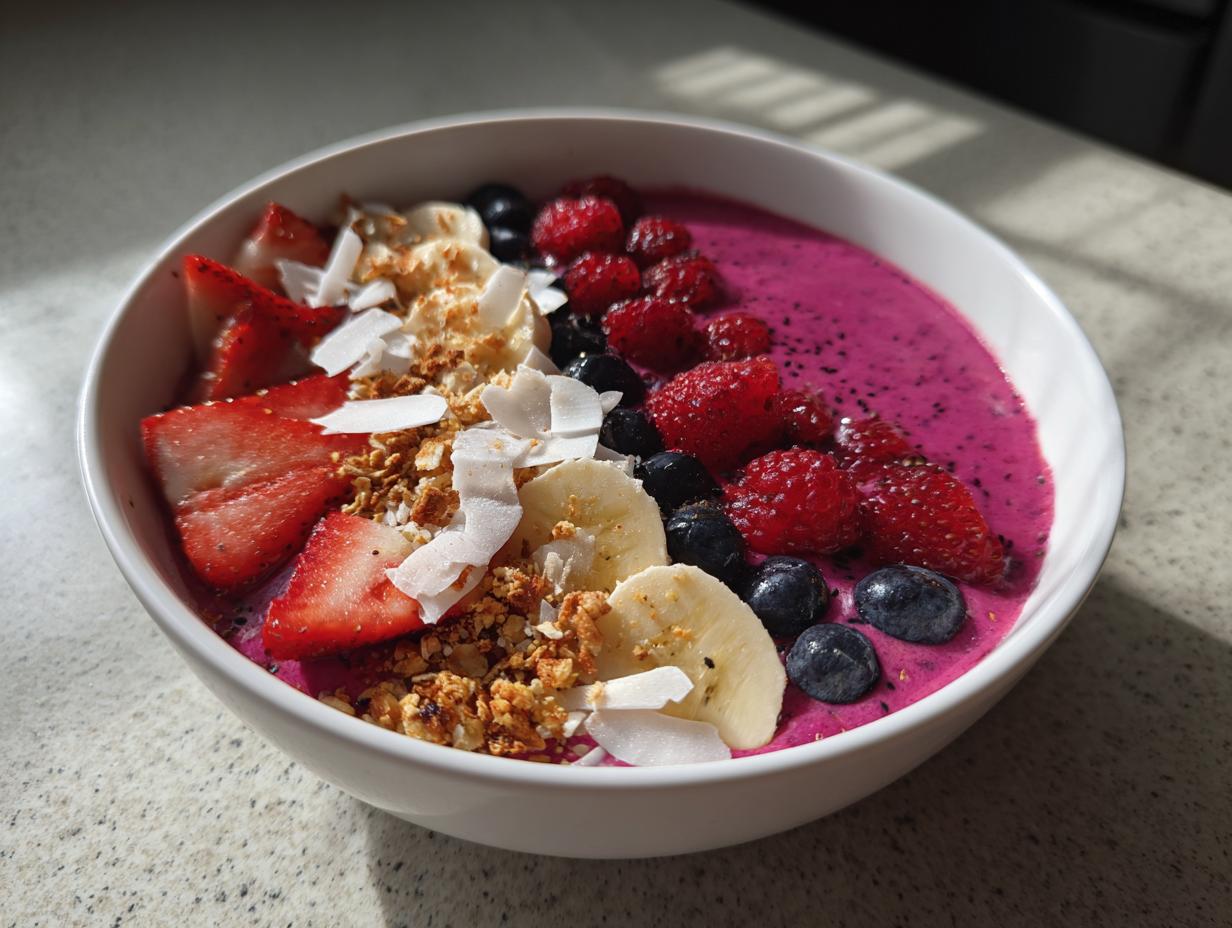 Pink-Dragonfruit-Smoothie-Bowl: 5 Minuten Power