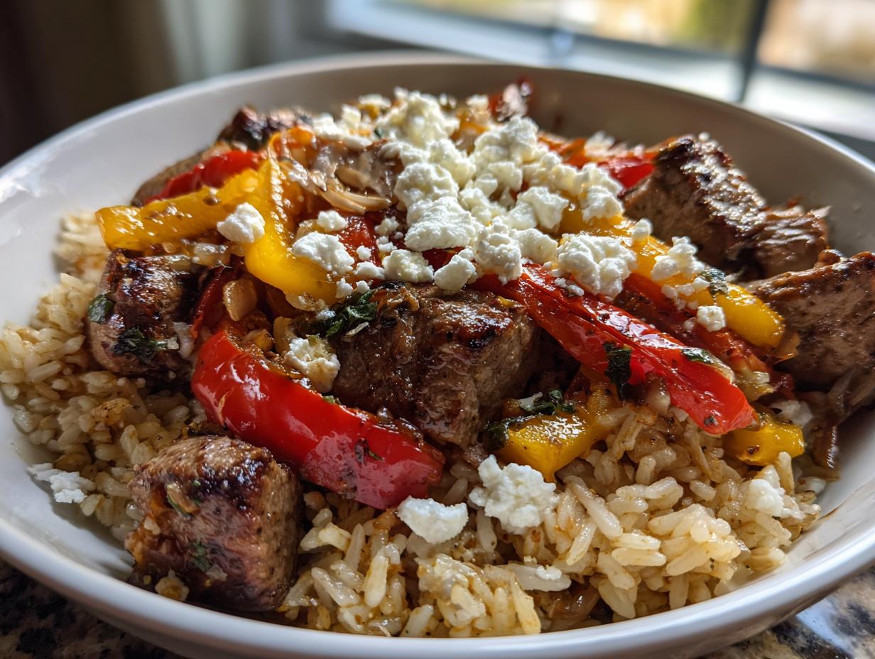 5 schnelle Tipps für Souvlaki-Pfanne mit Reis