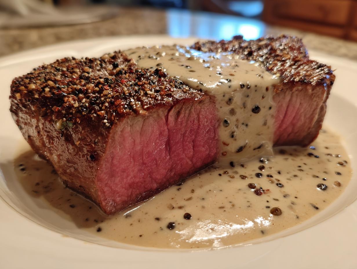 Steak in cremiger Pfeffersauce: 1 Top-Rezept