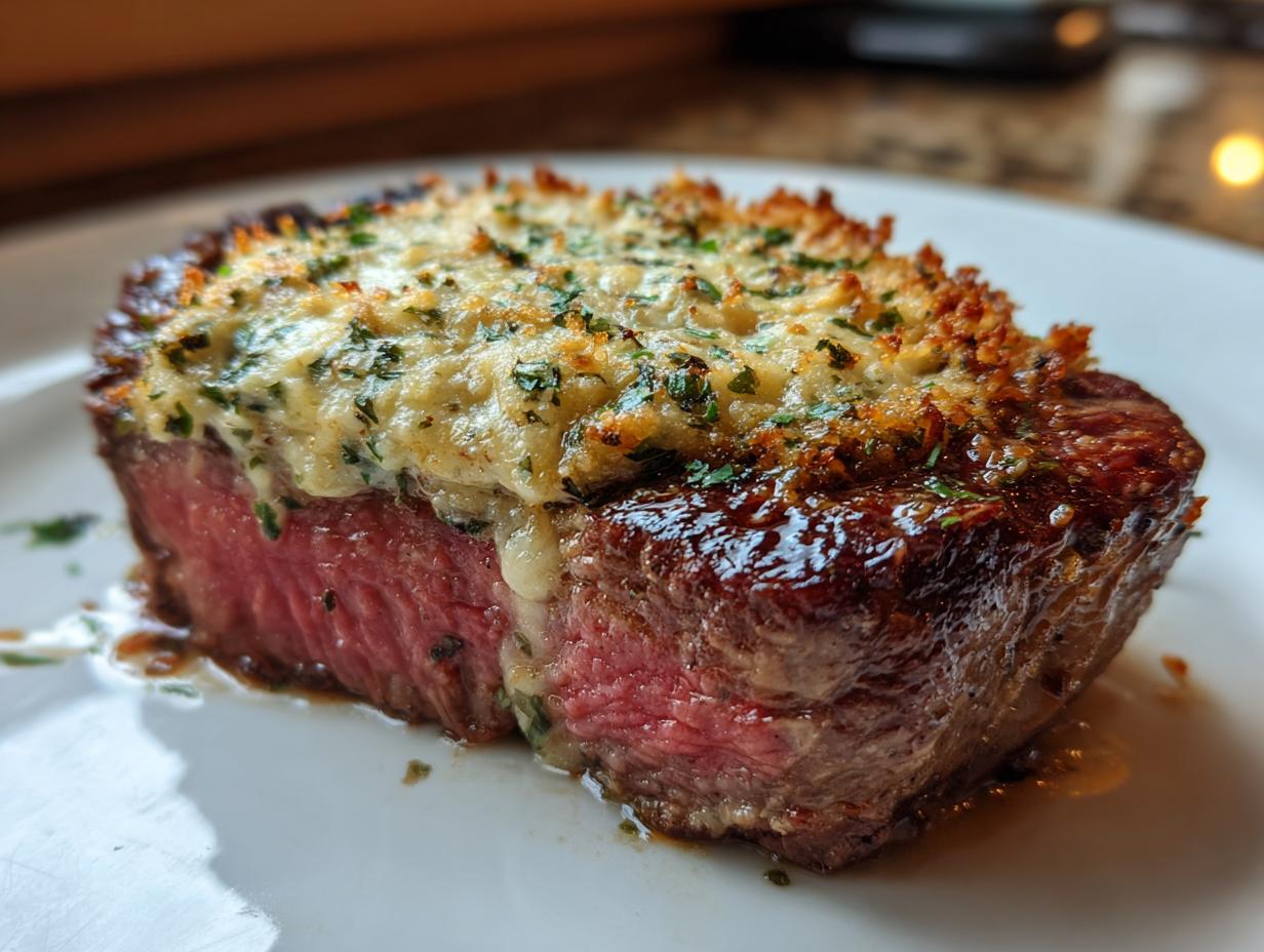 20-Minuten Steak mit Parmesan-Kruste genial