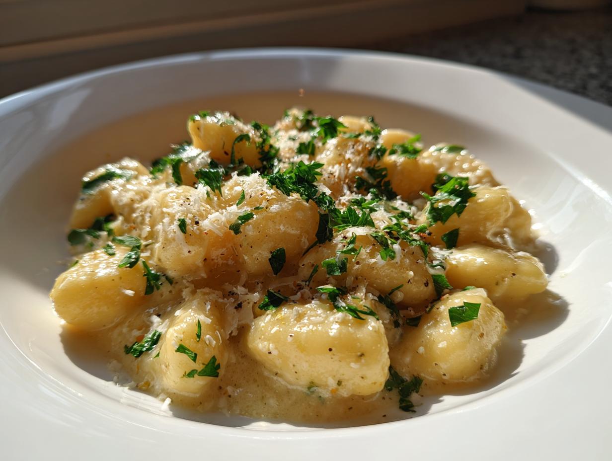 Gnocchi mit Parmesan-Sahne: 25 Min Blitzrezept