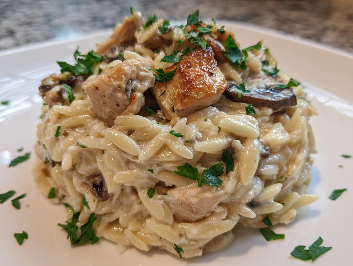 Hähnchen-Frischkäse-Orzo: 35 Min Wunder