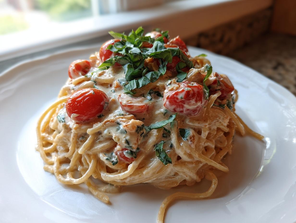 Nudeln mit Sahne und Cherrytomaten: 20 Min Rezept
