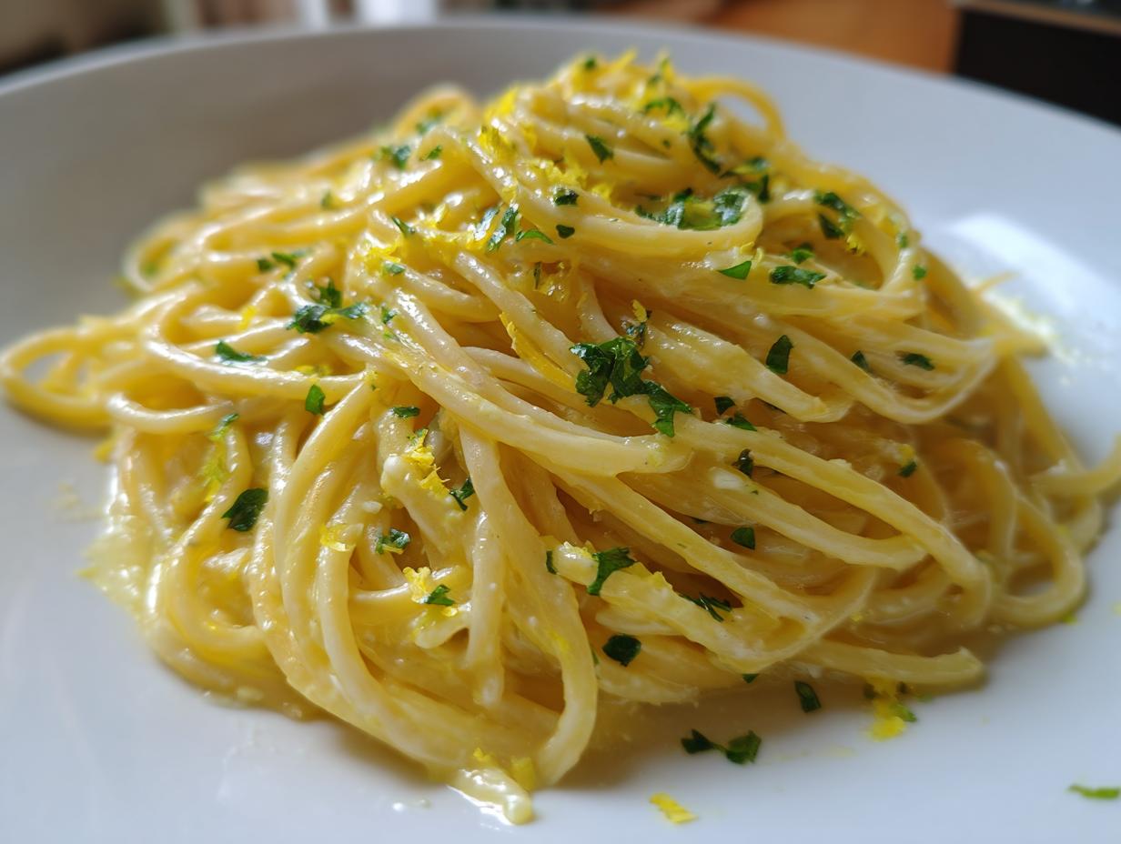Ricotta-Zitronen-Pasta: 25 Min Genuss